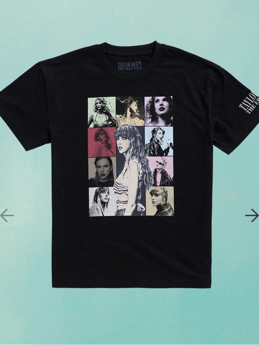 Taylor Swift Eras Tour 2023 2024 T-Shirt Black Concert Merch Cities Graphic Tee